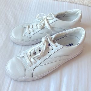 Madewell sidewalk low white leather sneaker